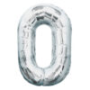 Silver 14" Foil Number Balloons - Image 2