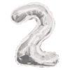 Silver 14" Foil Number Balloons - Image 4