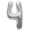 Silver 14" Foil Number Balloons - Image 6