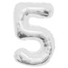 Silver 14" Foil Number Balloons - Image 7