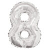 Silver 14" Foil Number Balloons - Image 10