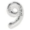Silver 14" Foil Number Balloons - Image 11